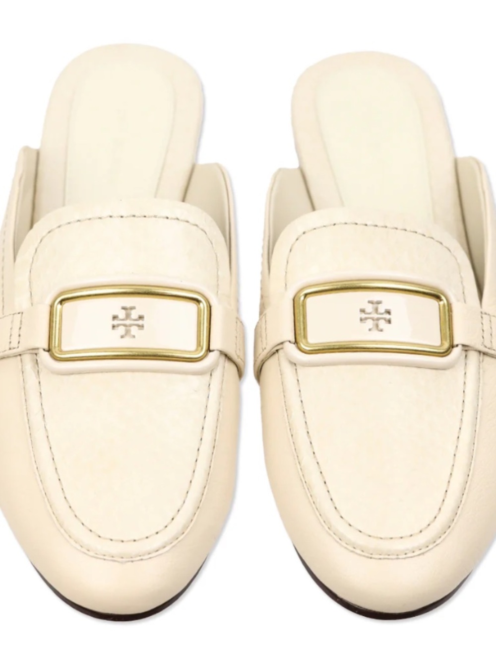 Tory Burch Georgia Backless Loafer in Cream